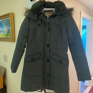 Long Army green coat